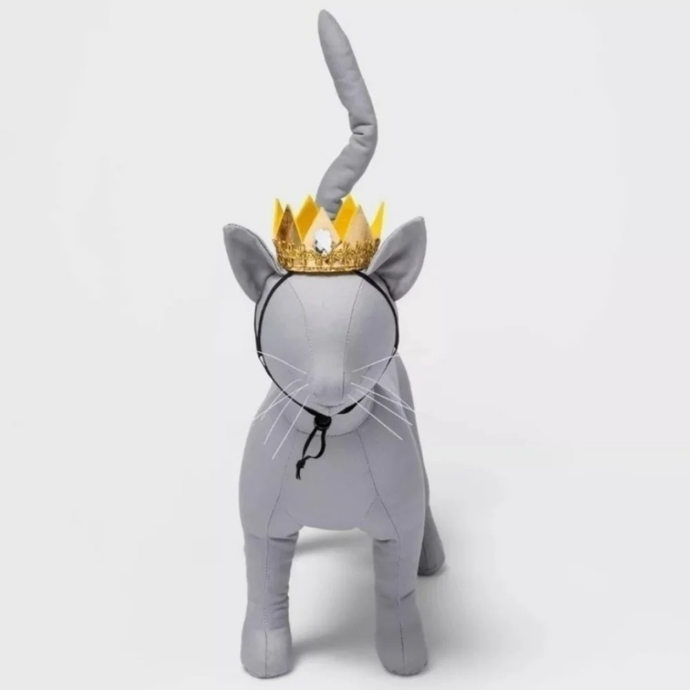 NWT Hyde & Eek! Boutique Cat Crown Royalty Pet Halloween Costume King Queen New